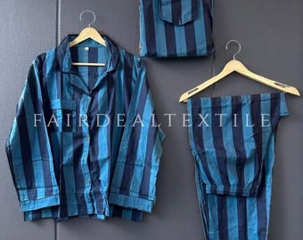 Cotton Pajama Set | Soft Breathable Sleepwear | Cozy Long Sleeve Loungewear | Gift for Her