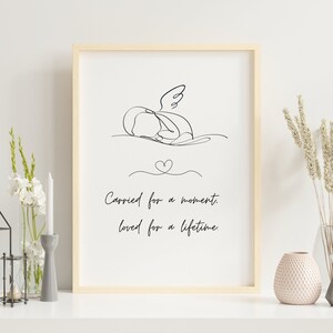 Miscarriage Memorial Printable / Angel Baby Keepsake / Pérdida del embarazo / Pérdida del bebé / Regalo de recuerdo / Miscarriage Print