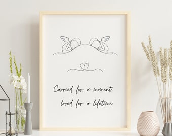 2 Angel Babies / Angel Baby Keepsake / Pregnancy Loss / Infant loss / Remembrance Gift /Miscarriage Print