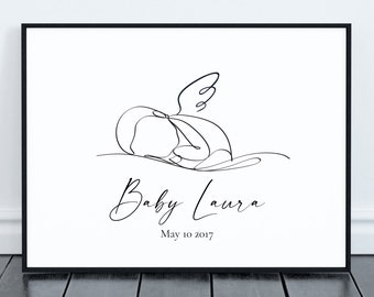 Personalized Miscarriage Print / Angel Baby Keepsake / Pregnancy Loss / Infant loss / Remembrance Gift /Miscarriage Print