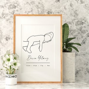 Personalized Baby Chart, Printable Birth Chart, New Baby Gift, New Mum ...