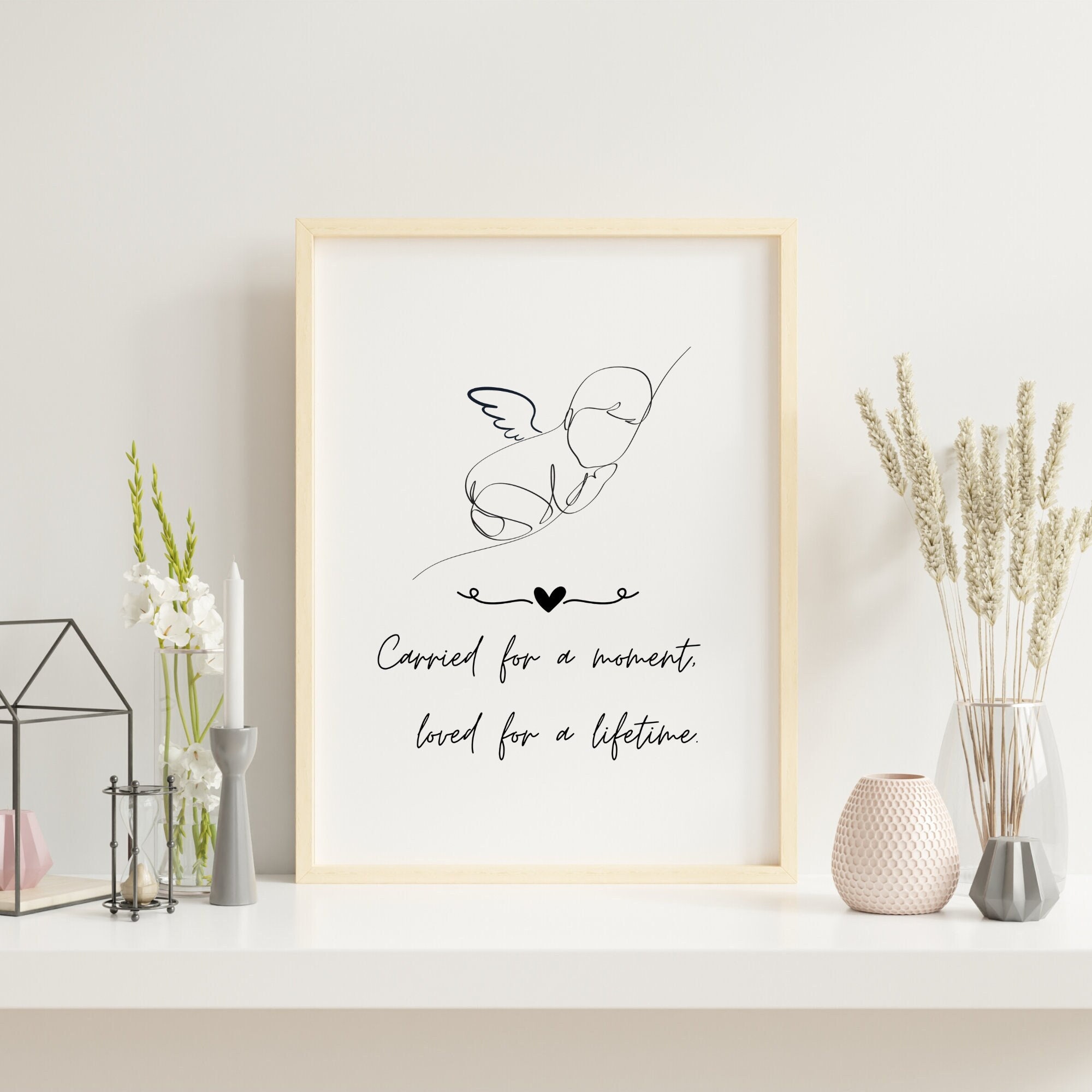 Miscarriage Printable, Angel Baby Keepsake, Pregnancy Loss, Infant loss, Remembrance Gift, Miscarriage Print, Memorial Print