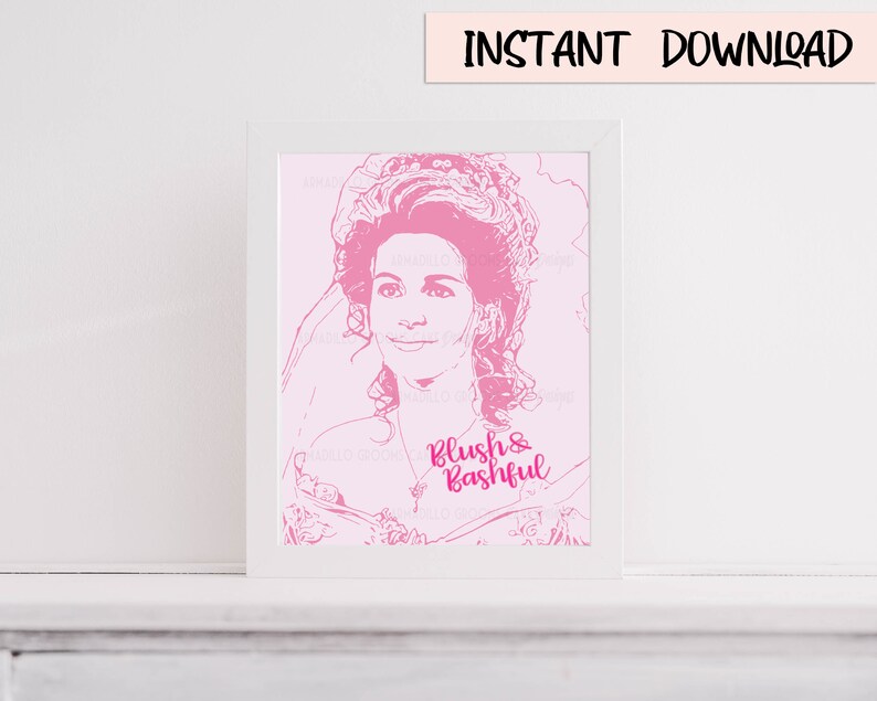 Steel Magnolias Shelby Blush and Bashful Wedding Movie Quote 8x10 Inch