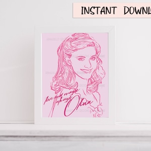 Xanadu Muse Olivia Faux Autograph Portrait 8x10 inch Digital Print Download MUSE Roller Skate Love Musical ONJ Tribute