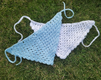 Crochet granny stitch bandana