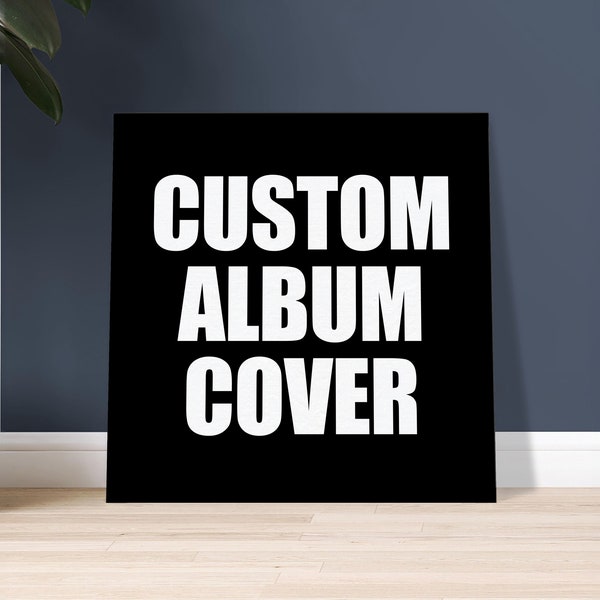 Custom Album Cover Canvas / Personalized Canvas Print /  Music Gift / Album Wall Art / Music Prints / Decoration