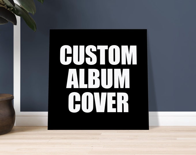 Custom Album Cover Canvas / Personalized Canvas Print /  Music Gift / Album Wall Art / Music Prints / Decoration