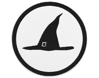 Witch Hat Embroidered patch