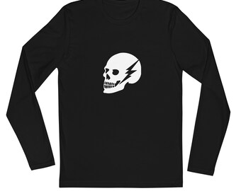 White Shock Skull Equipo de manga larga