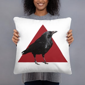 Crow Power Pillow