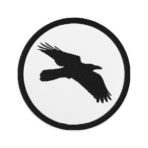 Flying Crow Embroidered patch