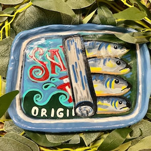 Ceramic Sardine Trinket Dish