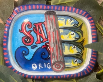 Ceramic Sardine Trinket Dish