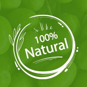 May include: A green background featuring three white circular icons. The first is a stamp reading MADE IN GREECE. The second is a circular emblem with leaves and the text 100% Natural. The third is a line drawing of an olive oil cruet with the text EXTRA VIRGIN OLIVE Oil.