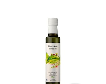 Basil Infused Extra Virgin Olive Oil From Greece - Small Batch Family Operated Olive Fields