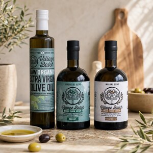 Sortenpaket (3 Flaschen) Griechisches Olivenöl Frühe Ernte der Saison Bio-Olivenöl extra vergine (Manaki + Koroneiki + Manaki Koroneiki-Mischung) Bild 11