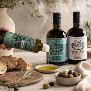Sortenpaket (3 Flaschen) Griechisches Olivenöl Frühe Ernte der Saison Bio-Olivenöl extra vergine (Manaki + Koroneiki + Manaki Koroneiki-Mischung) Bild 17