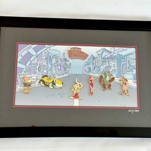 Who Framed Rodger Rabbit 10th Anniversary Limited Edition framed pin set