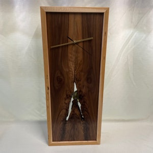 Handcrafted pendulum wood wall clock ( Whispering Pines )