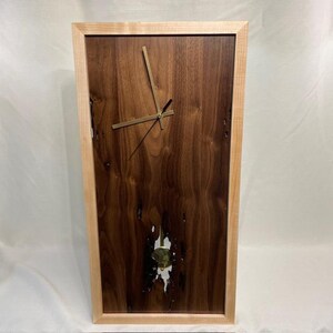 Handcrafted pendulum wood wall clock ( Barnbougle )