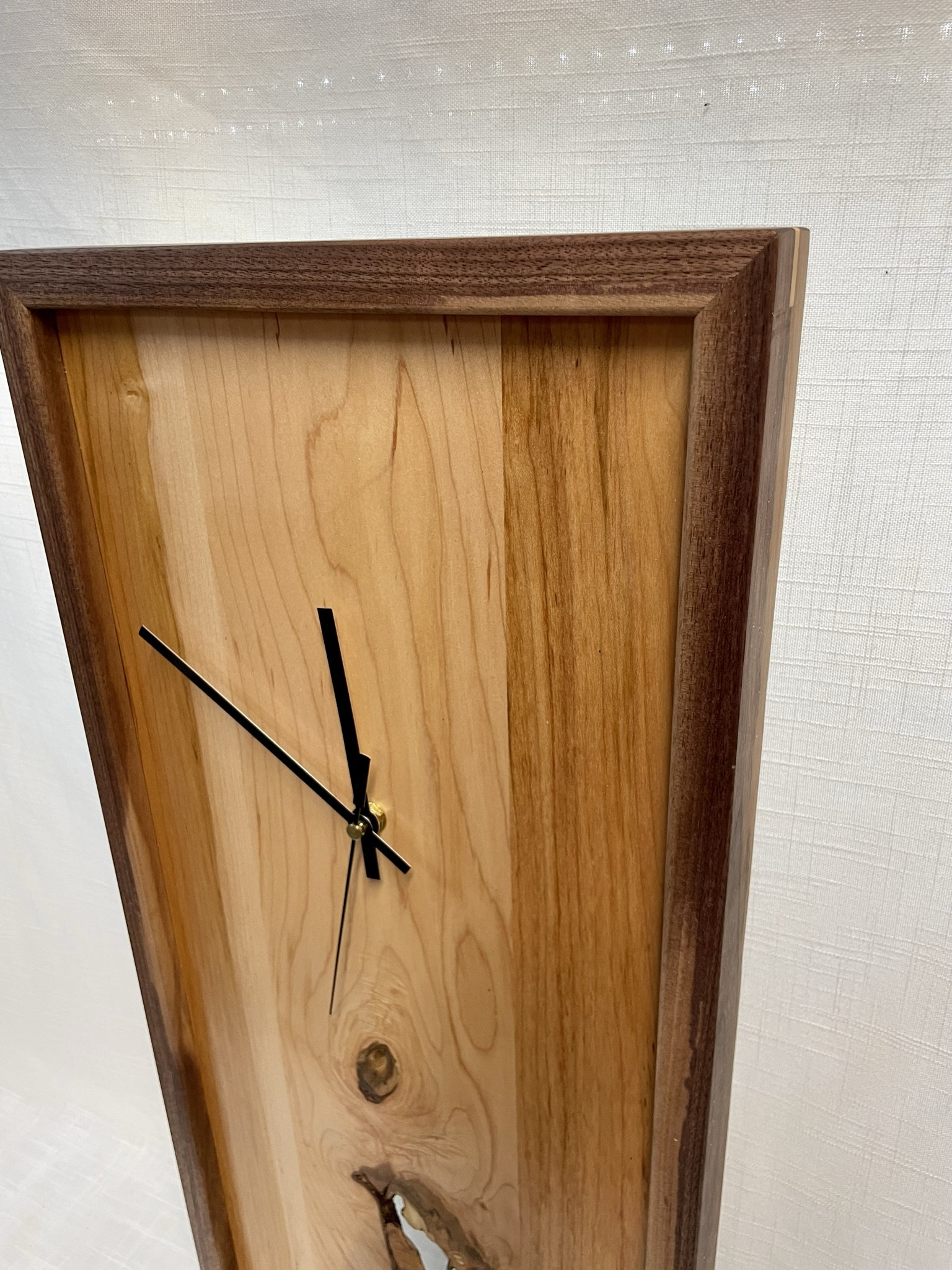 Handcrafted Pendulum Wood Wall Clock Oak Hill Etsy