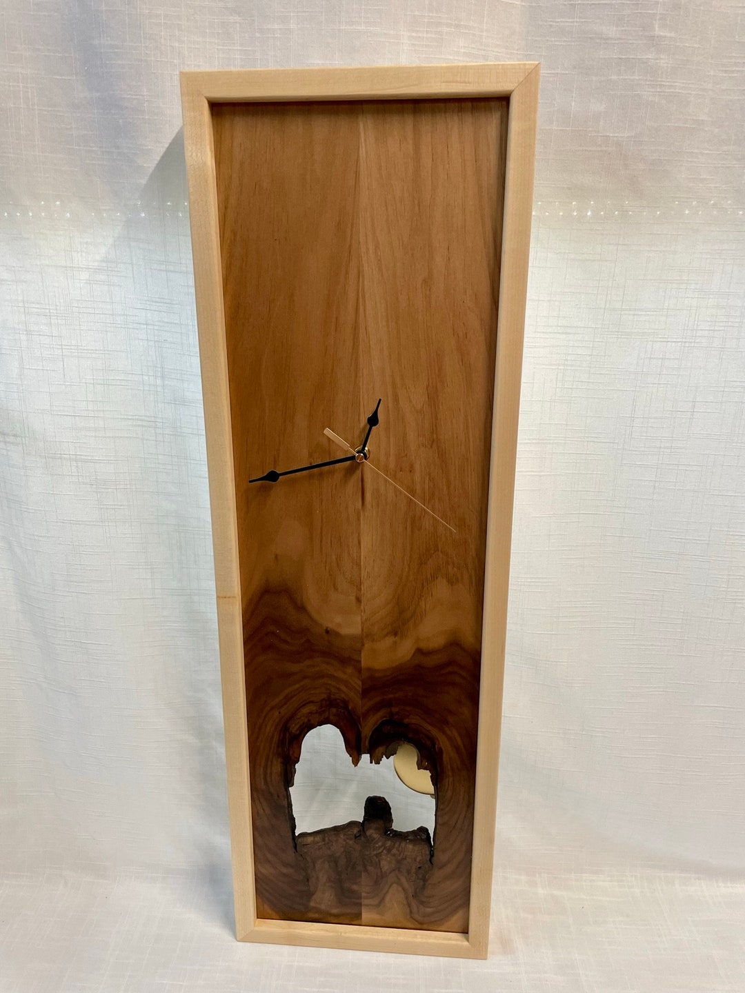 Handcrafted Pendulum Wood Wall Clock Kawana Etsy