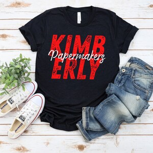 Kimberly Papermakers Block Lettering T-Shirt