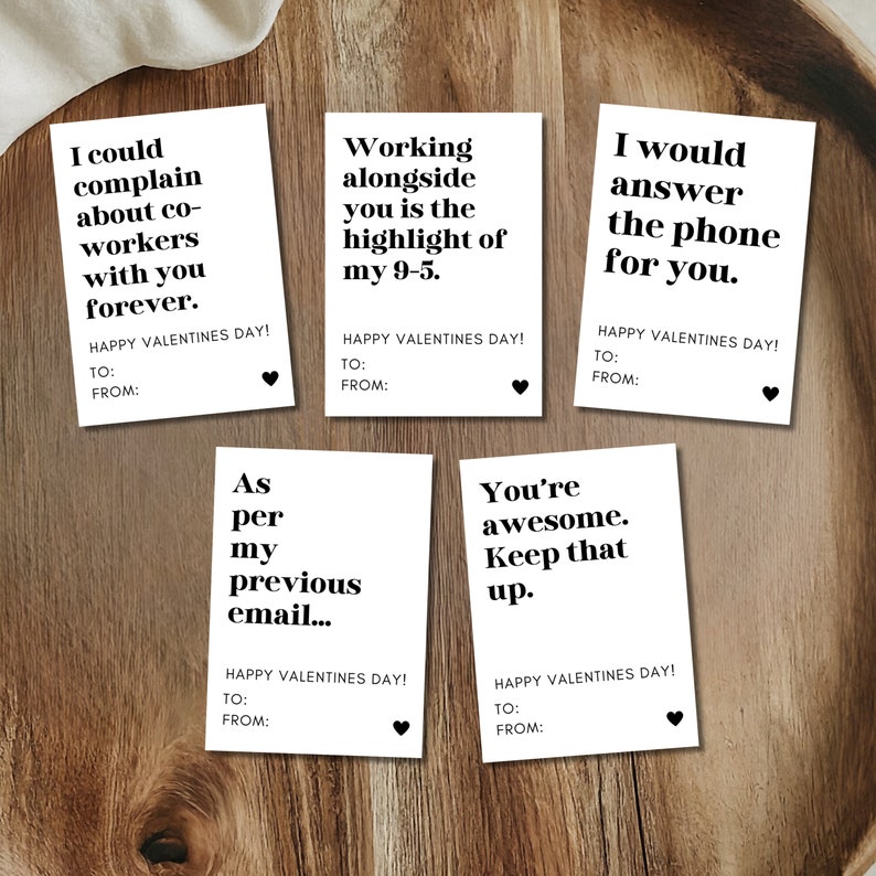 Printable Coworker Valentine's Day Card - Easy to Print Office Card for ...