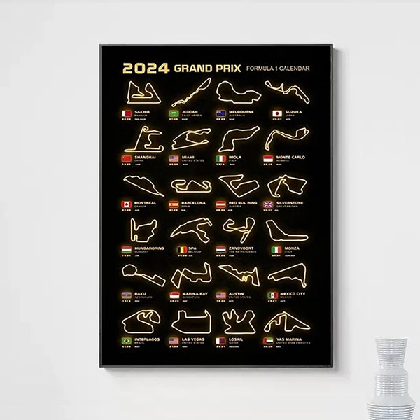 2024 Grand Prix Calendar Etsy