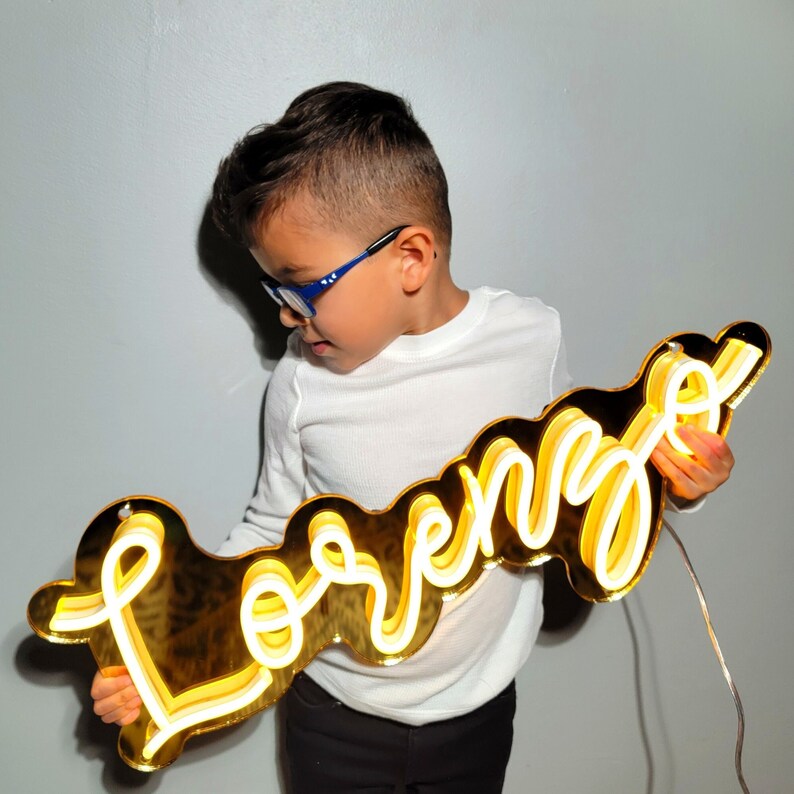 Custom Neon Sign Battery Operated Neon Light Bar Sign Etsy