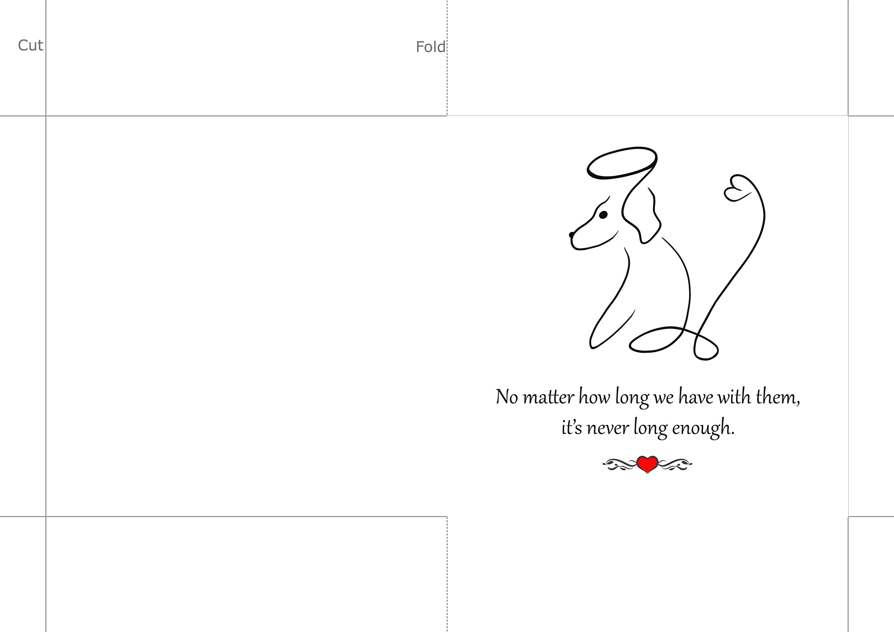 Sympathy Card Dog, Bereavement Card Dog, Printable Sympathy Card Dogs ...