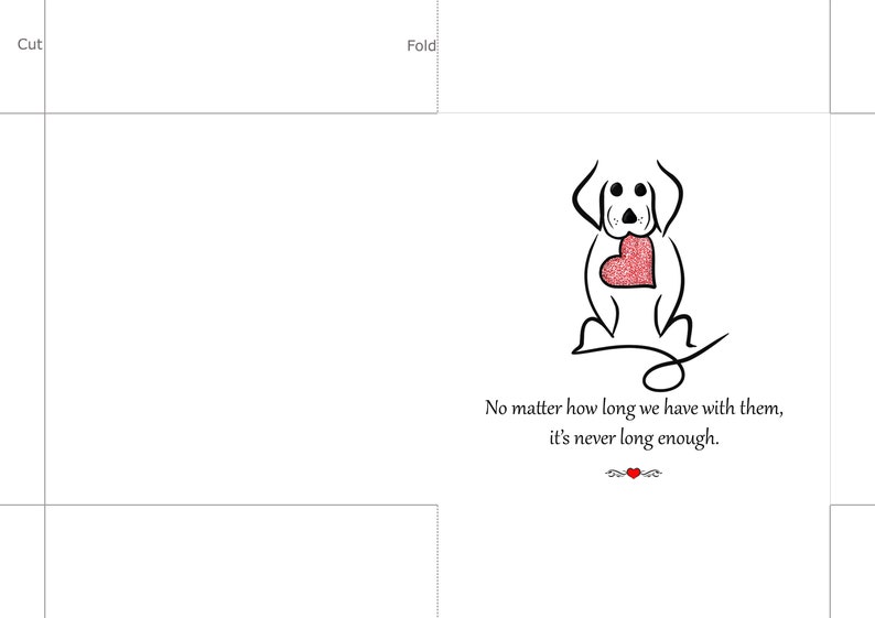 Printable Sympathy Card Dog, Dog Bereavement Card, Dog Sympathy Card ...