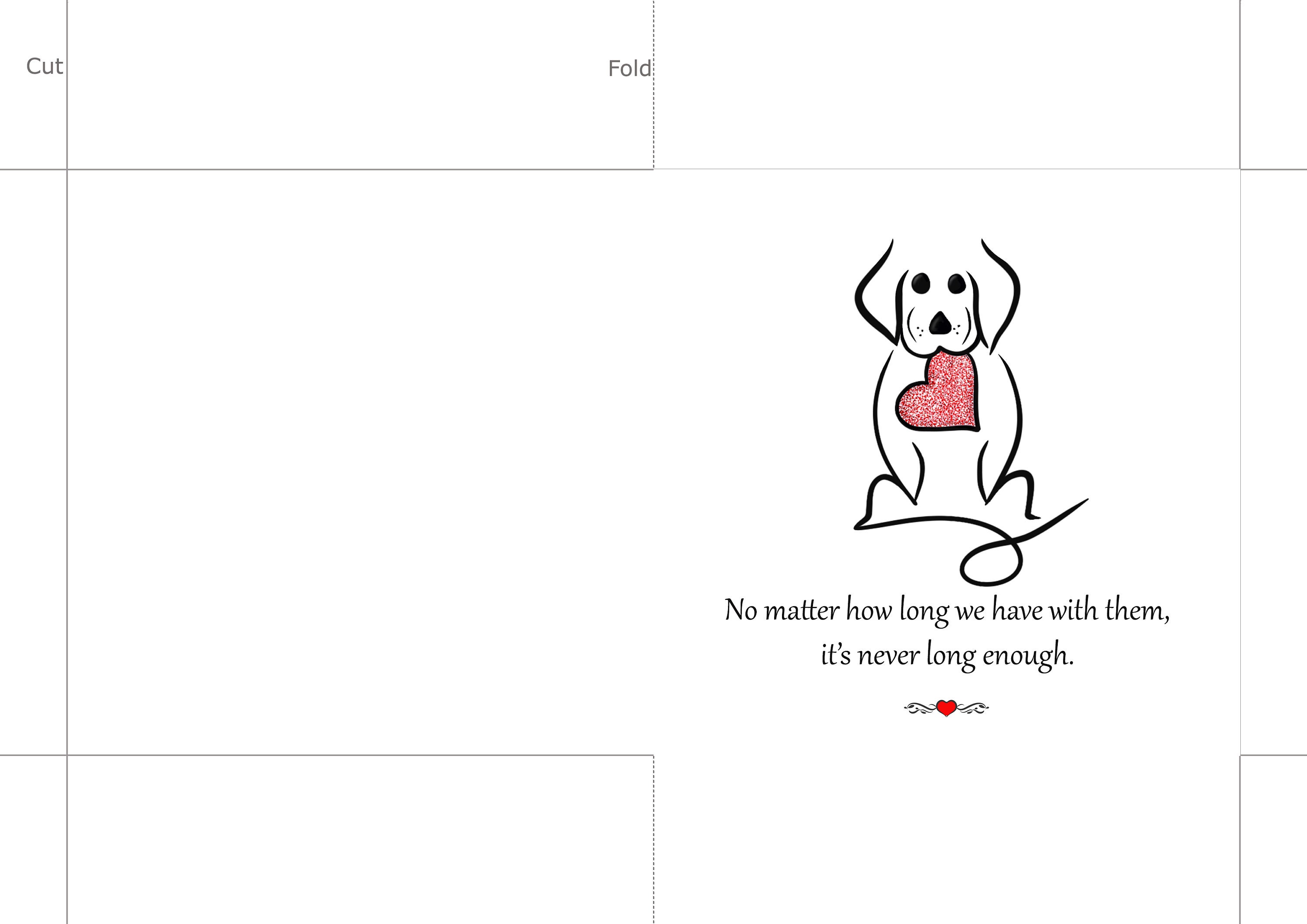 Printable Sympathy Card Dog, Dog Bereavement Card, Dog Sympathy Card ...