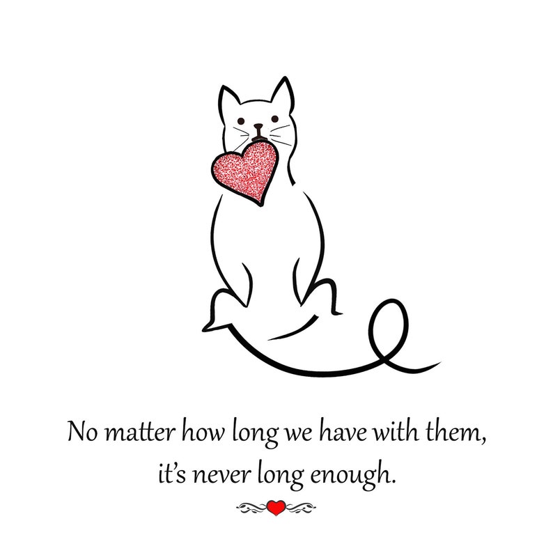 Printable Sympathy Card Cat, Cat Bereavement Card, Cats Sympathy Card ...