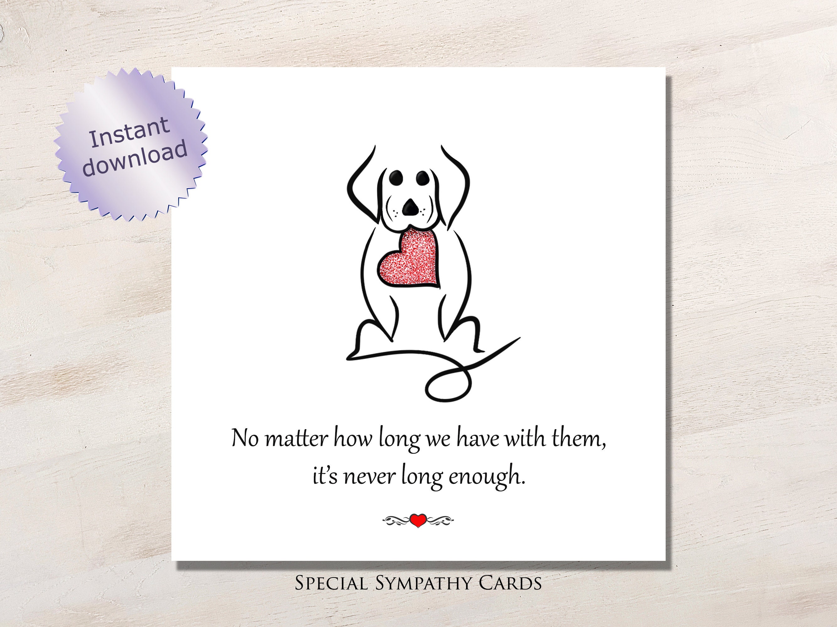 Printable Sympathy Card Cat, Cat Bereavement Card, Cats Sympathy Card ...