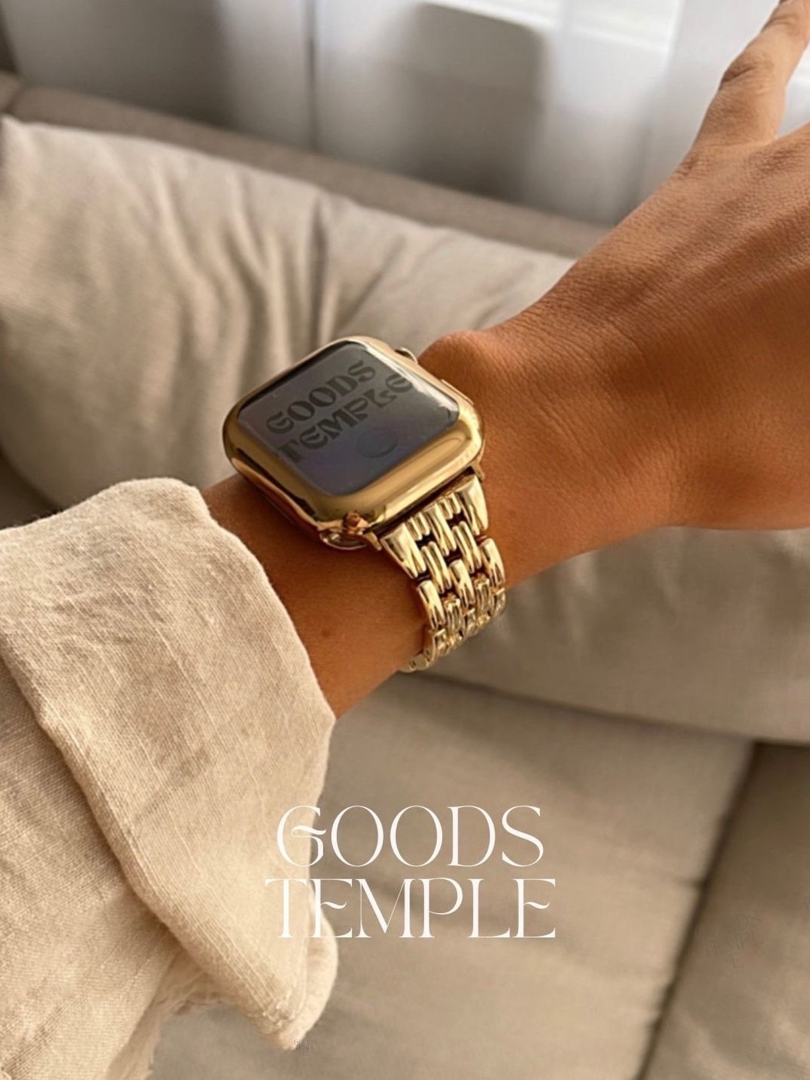Large Apple Watch Band, GOLD main image 1