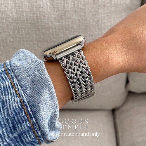 Apple Watch Strap Gold Silver Rose Gold 49mm 45mm 44mm 42mm  display picture 3