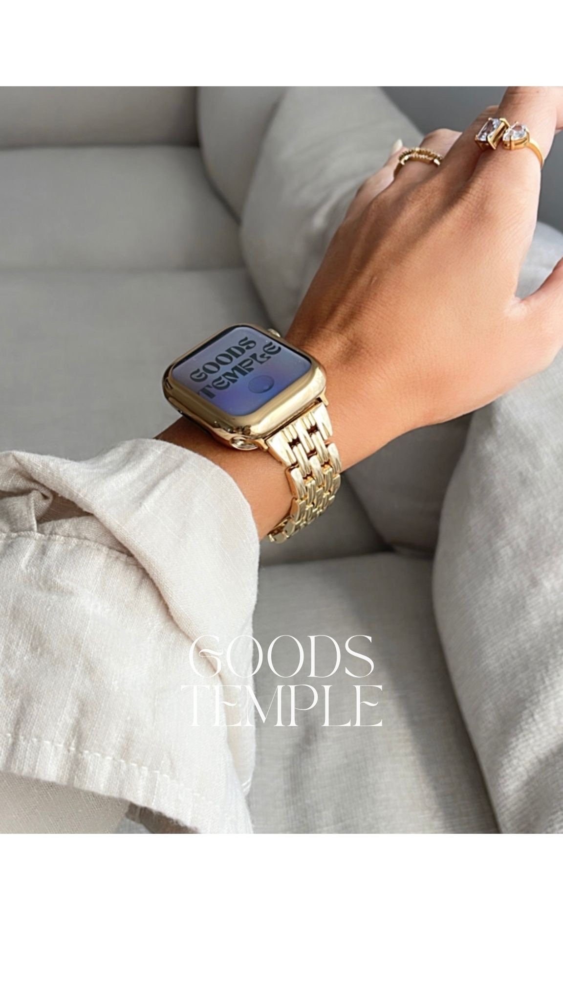 Fashionable Apple Watch Band Gold Silver Rose Gold Black Metal for 9 8 7 6 5 SE 38mm 40mm 41mm 42mm 44mm 45mm 49mm Luxury Strap Gift for her