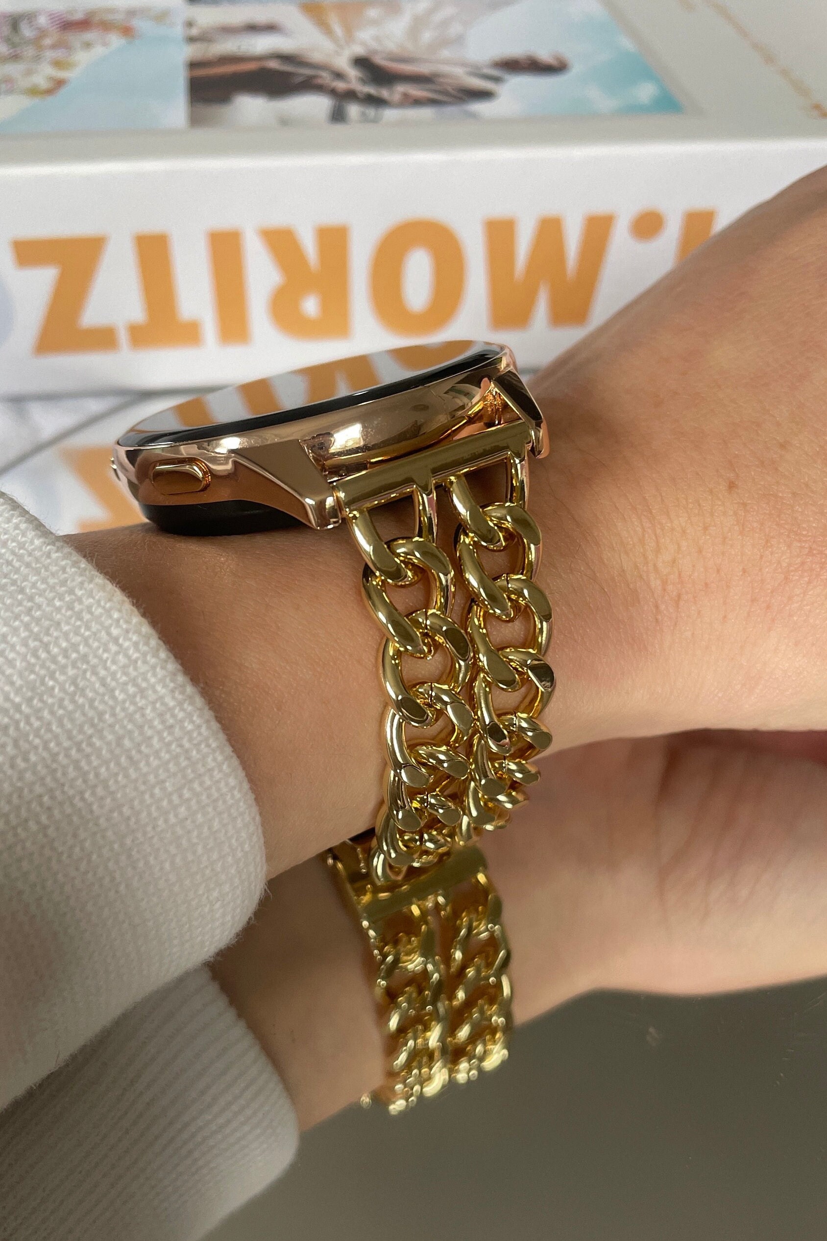 Compatible avec le bracelet de montre Garmin Venu/Venu Sq pour femme,  bracelet en silicone imprimé réglable pour montre connectée Garmin Venu/Venu  Sq Music (bleu camouflage). 