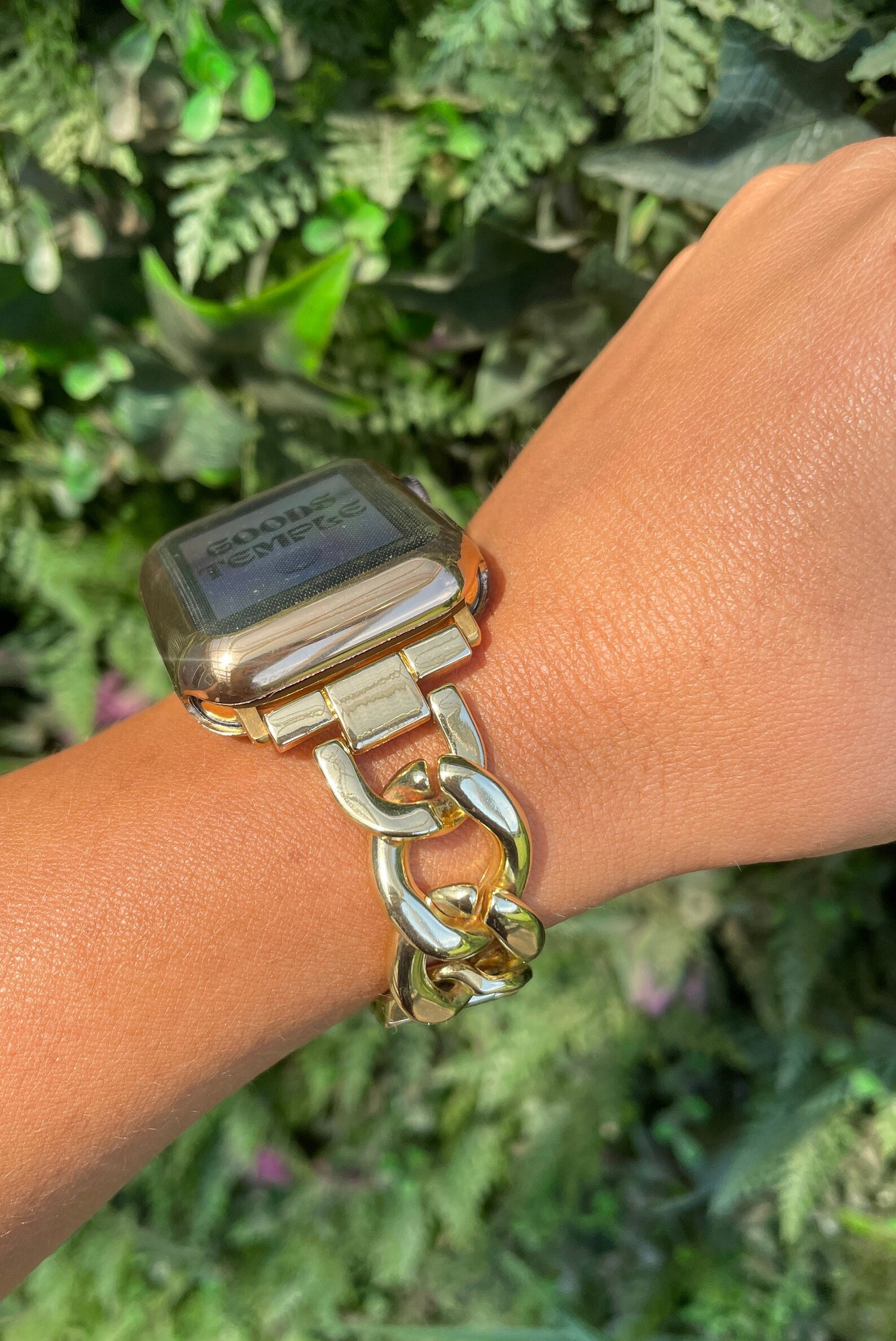 Gold Apple Watch Band Chain Bracelet Strap Luxury for Apple Etsy