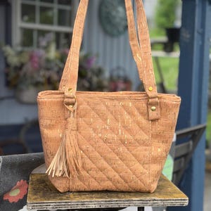 Cork purse/Cork Tote Bag/Cork Shoulder bag/Cork/Cork LeatherTote Bag/Vegan Cork Purse/