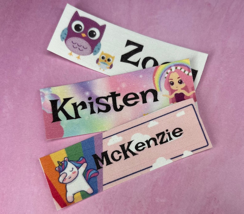 Iron on 30x Labels 100 Customizable Iron on Name Labelsmade Etsy