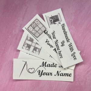 Iron on 30x Labels, 100% Customizable Iron on Name Labels,made With ...