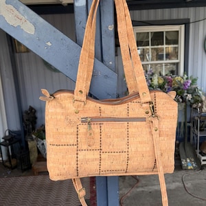 Bolso bandolera de corcho / Bolso bandolera de corcho / Bolso de mano de corcho / Monedero de corcho / Bolso vegano / Regalo para ella
