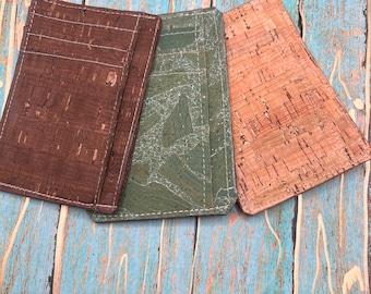 Cork Slim Wallet: Minimalist Credit Card Holder