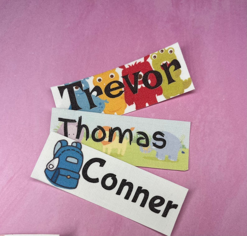 Iron on 30x Labels 100 Customizable Iron on Name Labelsmade Etsy