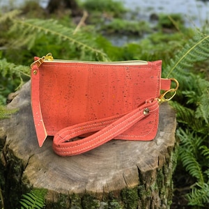Cartera de monedero de corcho/pulsera de corcho/bolsa de cremallera de corcho/billetera de teléfono celular de corcho/billetera de cremallera de corcho/monedero de cambio de corcho/monedero/corcho/vegano