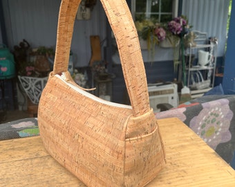 Cork purse/cork shoulder bag/Cork bag/Cork/Cork Leather/vegan/eco friendly/Purse/Handbag