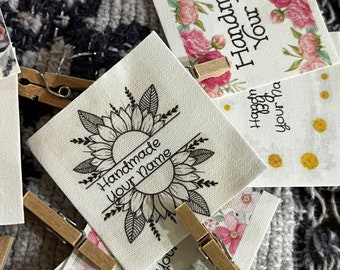 Custom Cotton Labels: Sew On or Iron On, Personalized Name Tags