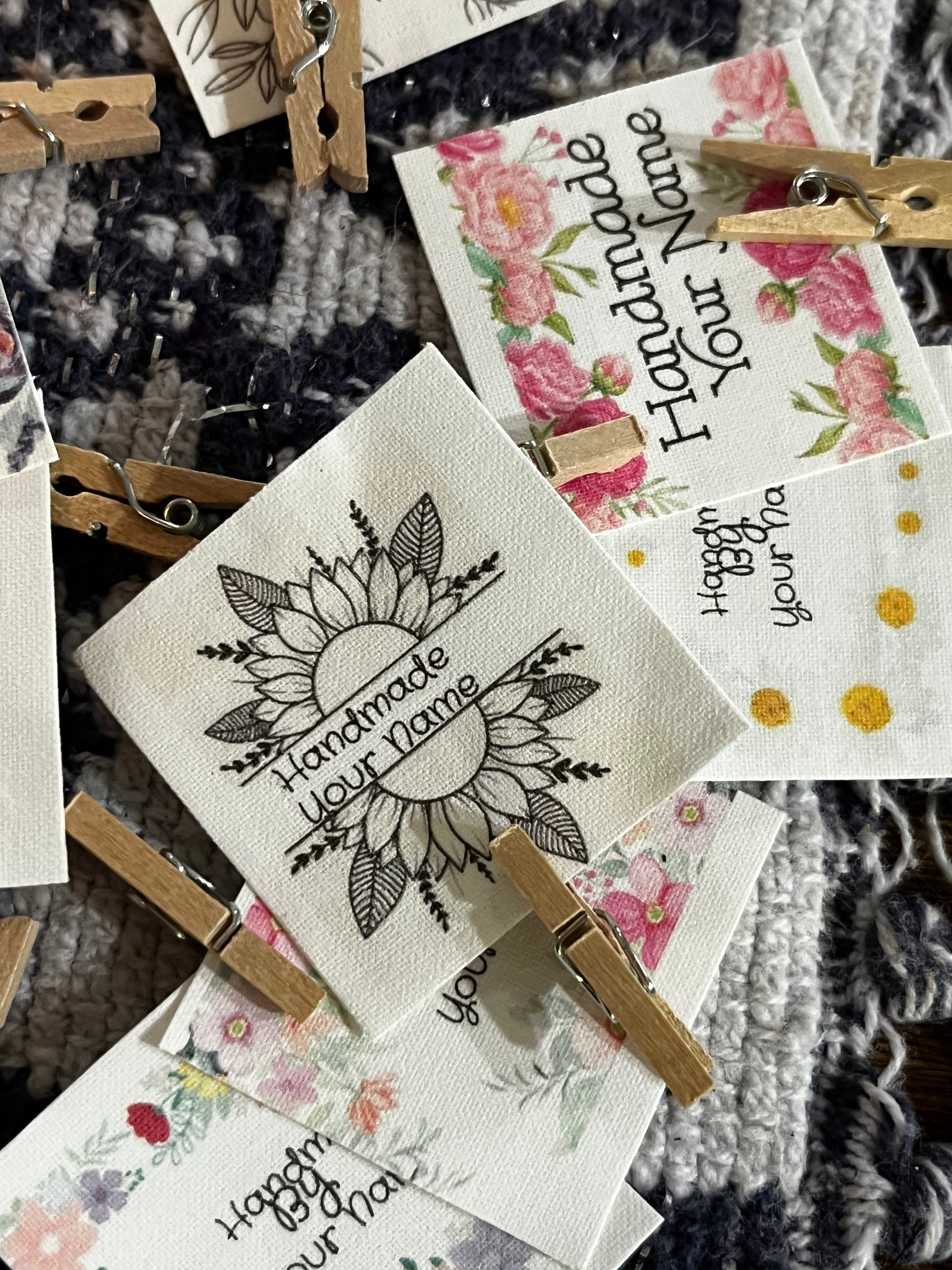 Tags for Handmade Items, Handmade With Love Tags, Sewing Tags, Made With  Love Labels, Custom Knitting Tags, Knitting Tags 
